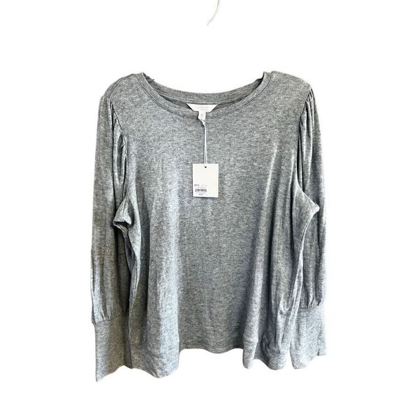 LC Laura Conrad Puff Sleeve Knit Sz XL Green NWT - Picture 1 of 8